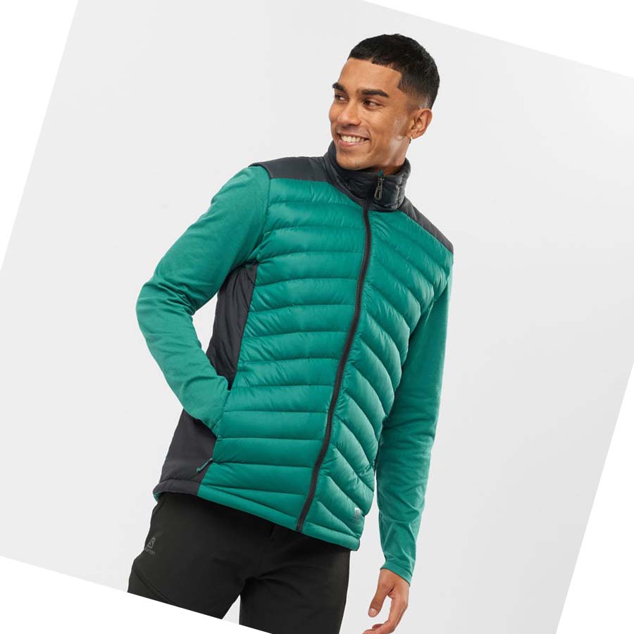 Chaquetas Salomon ESSENTIAL XWARM DOWN INSULATED Hombre Verdes | MX 3316DFM